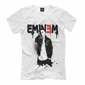 Мужская футболка 3D с принтом Eminem в Белгороде, Выбор из 3-х типов ткани | <ul>
<li>Обычная ткань — интерлок, спортивный трикотаж. Плотность 140 г/м.кв. Состав: 100% полиэстер</li>
<li>Премиум ткань — джерси, мягкий трикотаж. Плотность 180 г/м.кв. Состав: 97% полиэстер, 3% эластан</li>
<li>Люкс ткань — кулирка, наиболее плотная и долговечня ткань. Плотность 210 г/м.кв. Состав: 97% полиэстер, 3% эластан</li>
</ul> | 