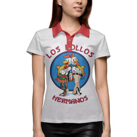 Женская рубашка поло 3D с принтом Los Pollos Hermanos в Новосибирске,  |  | 