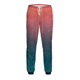 Мужские спортивные штаны с принтом Космический ливень в Курске,  |  | 