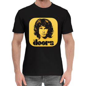 Мужская хлопковая футболка с принтом The Doors в Санкт-Петербурге,  |  | 
