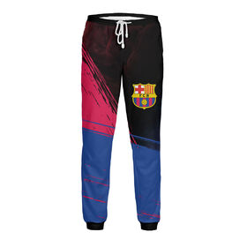 Мужские спортивные штаны с принтом Barcelona / Барселона в Петрозаводске,  |  | 