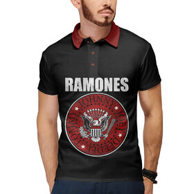 Мужское поло 3D с принтом Ramones ,  |  | Тематика изображения на принте: 