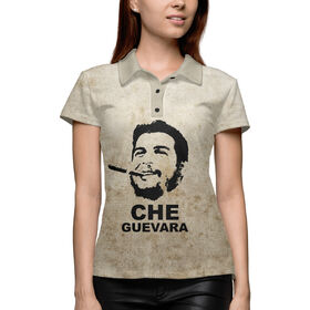 Женская рубашка поло 3D с принтом Ernesto Che Guevara в Тюмени,  |  | 