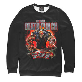 Мужской свитшот 3D с принтом Five Finger Death Punch Got Your Six в Белгороде,  |  | Тематика изображения на принте: 