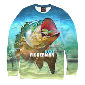 Мужской свитшот 3D с принтом Best fishermen ,  |  | Тематика изображения на принте: 