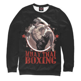 Мужской свитшот 3D с принтом Muay Thai Boxing ,  |  | Тематика изображения на принте: 