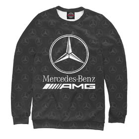 Мужской свитшот 3D с принтом Mercedes-Benz AMG Premium в Тюмени,  |  | Тематика изображения на принте: 