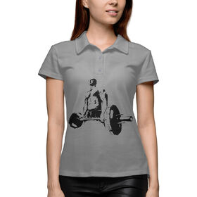 Женская рубашка поло 3D с принтом Nutrition ,  |  | 