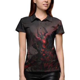 Женская рубашка поло 3D с принтом Shadow Fiend в Кировске,  |  | 