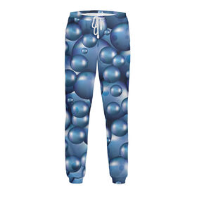 Мужские спортивные штаны с принтом Пузыри 3D ,  |  | Тематика изображения на принте: 