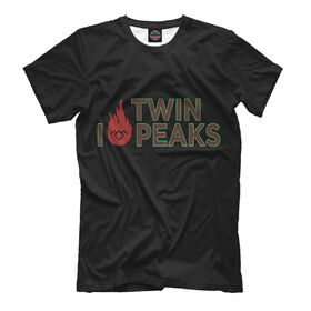 Мужская футболка 3D с принтом I Love Twin Peaks в Тюмени, Выбор из 3-х типов ткани | <ul>
<li>Обычная ткань — интерлок, спортивный трикотаж. Плотность 140 г/м.кв. Состав: 100% полиэстер</li>
<li>Премиум ткань — джерси, мягкий трикотаж. Плотность 180 г/м.кв. Состав: 97% полиэстер, 3% эластан</li>
<li>Люкс ткань — кулирка, наиболее плотная и долговечня ткань. Плотность 210 г/м.кв. Состав: 97% полиэстер, 3% эластан</li>
</ul> | Тематика изображения на принте: 