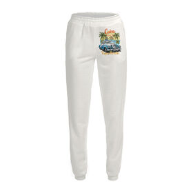 Женские спортивные штаны с принтом Tropical paradise ,  |  | Тематика изображения на принте: 