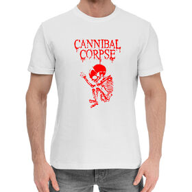 Мужская хлопковая футболка с принтом Cannibal corpse в Екатеринбурге,  |  | 