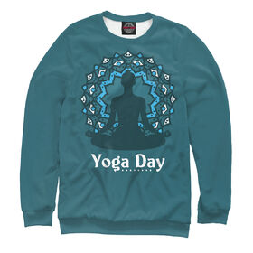 Мужской свитшот 3D с принтом International yoga day ,  |  | 