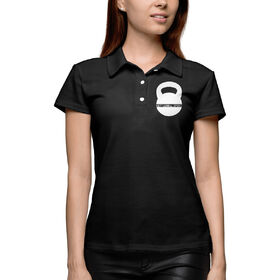 Женская рубашка поло 3D с принтом Гиревой спорт в Курске,  |  | 
