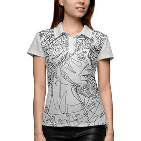 Женская рубашка поло 3D с принтом Ахматова в Кировске,  |  | 
