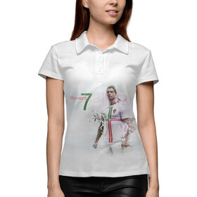 Женская рубашка поло 3D с принтом Ronaldo в Курске,  |  | 