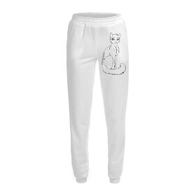 Женские спортивные штаны с принтом White в Курске,  |  | 
