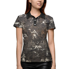 Женская рубашка поло 3D с принтом Far Cry-Primal ,  |  | 