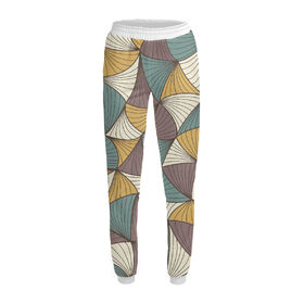 Женские спортивные штаны с принтом Abstract geometry в Петрозаводске,  |  | 
