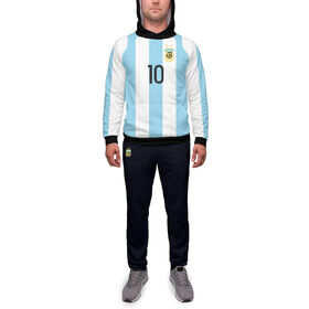 Мужской спортивный костюм с принтом Месси Форма Сборной Аргентины в Белгороде, 2 типа ткани |  | Тематика изображения на принте: 