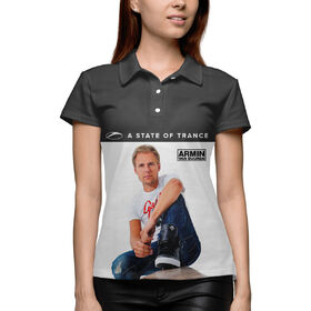 Женская рубашка поло 3D с принтом Armin van Buuren в Курске,  |  | 