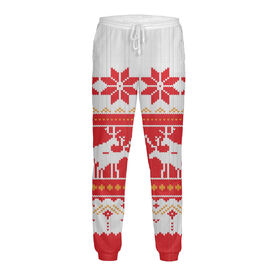 Мужские спортивные штаны с принтом Скандинавские олени в Кировске,  |  | 