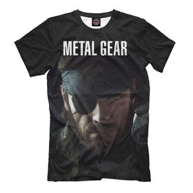 Мужская футболка 3D с принтом Metal Gear в Тюмени, Выбор из 3-х типов ткани | <ul>
<li>Обычная ткань — интерлок, спортивный трикотаж. Плотность 140 г/м.кв. Состав: 100% полиэстер</li>
<li>Премиум ткань — джерси, мягкий трикотаж. Плотность 180 г/м.кв. Состав: 97% полиэстер, 3% эластан</li>
<li>Люкс ткань — кулирка, наиболее плотная и долговечня ткань. Плотность 210 г/м.кв. Состав: 97% полиэстер, 3% эластан</li>
</ul> | 