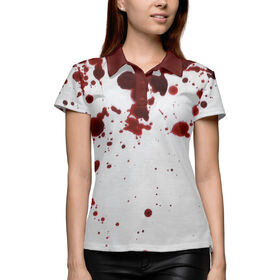 Женская рубашка поло 3D с принтом Кровь в Кировске,  |  | 