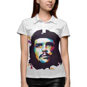 Женская рубашка поло 3D с принтом Che Guevara в Курске,  |  | 