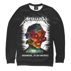 Мужской свитшот 3D с принтом Metallica Hardwired...To Self-Destruct в Екатеринбурге,  |  | 