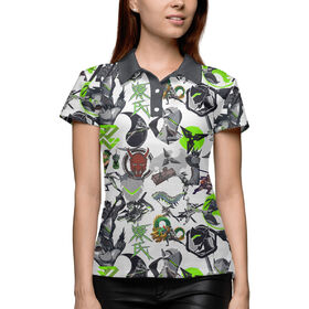 Женская рубашка поло 3D с принтом Genji ,  |  | 