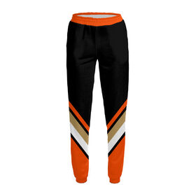 Женские спортивные штаны с принтом Анахайм Дакс форма (форма) ,  |  | Тематика изображения на принте: 