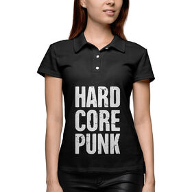 Женское поло 3D с принтом Hard core punk ,  |  | 