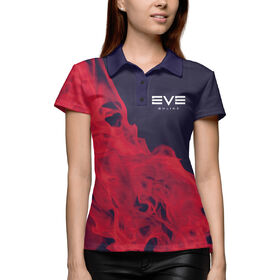 Женское поло 3D с принтом Eve Online / Ив Онлайн ,  |  | Тематика изображения на принте: 