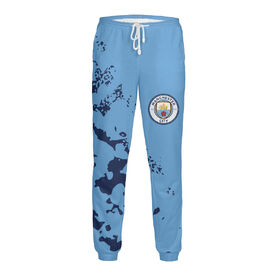 Мужские спортивные штаны с принтом Manchester City / Манчестер Сити в Новосибирске,  |  | 