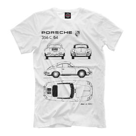 Мужская футболка 3D с принтом Porsche 356 C `64 в Новосибирске, Выбор из 3-х типов ткани | <ul>
<li>Обычная ткань — интерлок, спортивный трикотаж. Плотность 140 г/м.кв. Состав: 100% полиэстер</li>
<li>Премиум ткань — джерси, мягкий трикотаж. Плотность 180 г/м.кв. Состав: 97% полиэстер, 3% эластан</li>
<li>Люкс ткань — кулирка, наиболее плотная и долговечня ткань. Плотность 210 г/м.кв. Состав: 97% полиэстер, 3% эластан</li>
</ul> | 