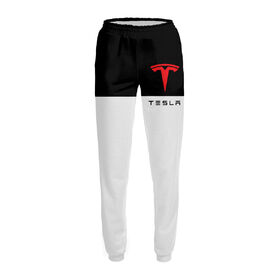 Женские спортивные штаны с принтом Tesla в Петрозаводске,  |  | 