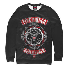 Мужской свитшот 3D с принтом Five Finger Death Punch в Кировске,  |  | Тематика изображения на принте: 