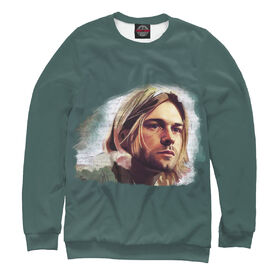 Мужской свитшот 3D с принтом Kurt Cobain ,  |  | Тематика изображения на принте: 