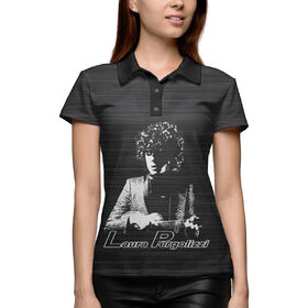 Женская рубашка поло 3D с принтом Laura Pergolizzi ,  |  | Тематика изображения на принте: 