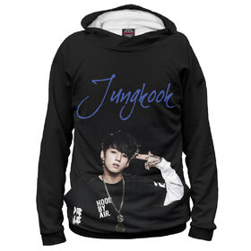 Худи 3D для мальчика с принтом Jungkook Bangtan Boys в Рязани, Сандвич,  плотность180 гр/кв. м.; Состав: 100% полиэстер | Ткань сандвич - ткань, специально разработанная для сублимационной печати. Снаружи это 100% полиэстеровый трикотаж, изнутри - 100% нежный хлопок.  Ткань мягкая, эластичная, хорошо держит форму. Ткань не мнется, гигиеничная, хорошо пропускает воздух, легко впитывает влагу, легко стирается и  быстро сохнет.  | 