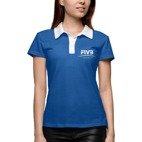 Женская рубашка поло 3D с принтом FIVB в Курске,  |  | 