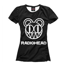 Женская футболка 3D с принтом Radiohead в Белгороде, Выбор из трех типов ткани | <ul> <li>Обычная ткань — интерлок, спортивный трикотаж. Плотность 140 г/м.кв. Состав: 100% полиэстер</li> <li>Премиум ткань — джерси, мягкий трикотаж. Плотность 180 г/м.кв. Состав: 97% полиэстер, 3% эластан</li> <li>Люкс ткань — кулирка, наиболее плотная и долговечня ткань. Плотность 210 г/м.кв. Состав: 97% полиэстер, 3% эластан</li> </ul> | 