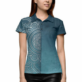Женская рубашка поло 3D с принтом Индия в Курске,  |  | 