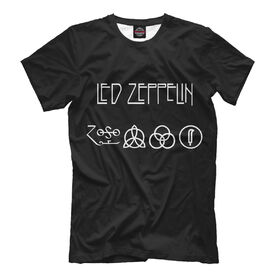 Мужская футболка 3D с принтом Led Zeppelin в Белгороде, Выбор из 3-х типов ткани | <ul>
<li>Обычная ткань — интерлок, спортивный трикотаж. Плотность 140 г/м.кв. Состав: 100% полиэстер</li>
<li>Премиум ткань — джерси, мягкий трикотаж. Плотность 180 г/м.кв. Состав: 97% полиэстер, 3% эластан</li>
<li>Люкс ткань — кулирка, наиболее плотная и долговечня ткань. Плотность 210 г/м.кв. Состав: 97% полиэстер, 3% эластан</li>
</ul> | Тематика изображения на принте: 