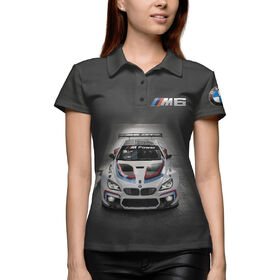 Женское поло 3D с принтом M6 GT3 Motorsport в Курске,  |  | 
