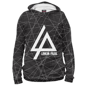 Худи 3D для мальчика с принтом LINKIN PARK GEOMETRY STYLE в Тюмени, Сандвич,  плотность180 гр/кв. м.; Состав: 100% полиэстер | Ткань сандвич - ткань, специально разработанная для сублимационной печати. Снаружи это 100% полиэстеровый трикотаж, изнутри - 100% нежный хлопок.  Ткань мягкая, эластичная, хорошо держит форму. Ткань не мнется, гигиеничная, хорошо пропускает воздух, легко впитывает влагу, легко стирается и  быстро сохнет.  | Тематика изображения на принте: 