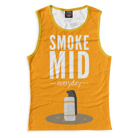 Майка 3D для девочки с принтом Smoke Mid Everyday ,  |  | Тематика изображения на принте: 