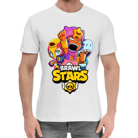 Мужская хлопковая футболка с принтом Brawl Stars, Sandy в Санкт-Петербурге,  |  | 